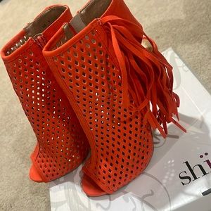 Orange shoes